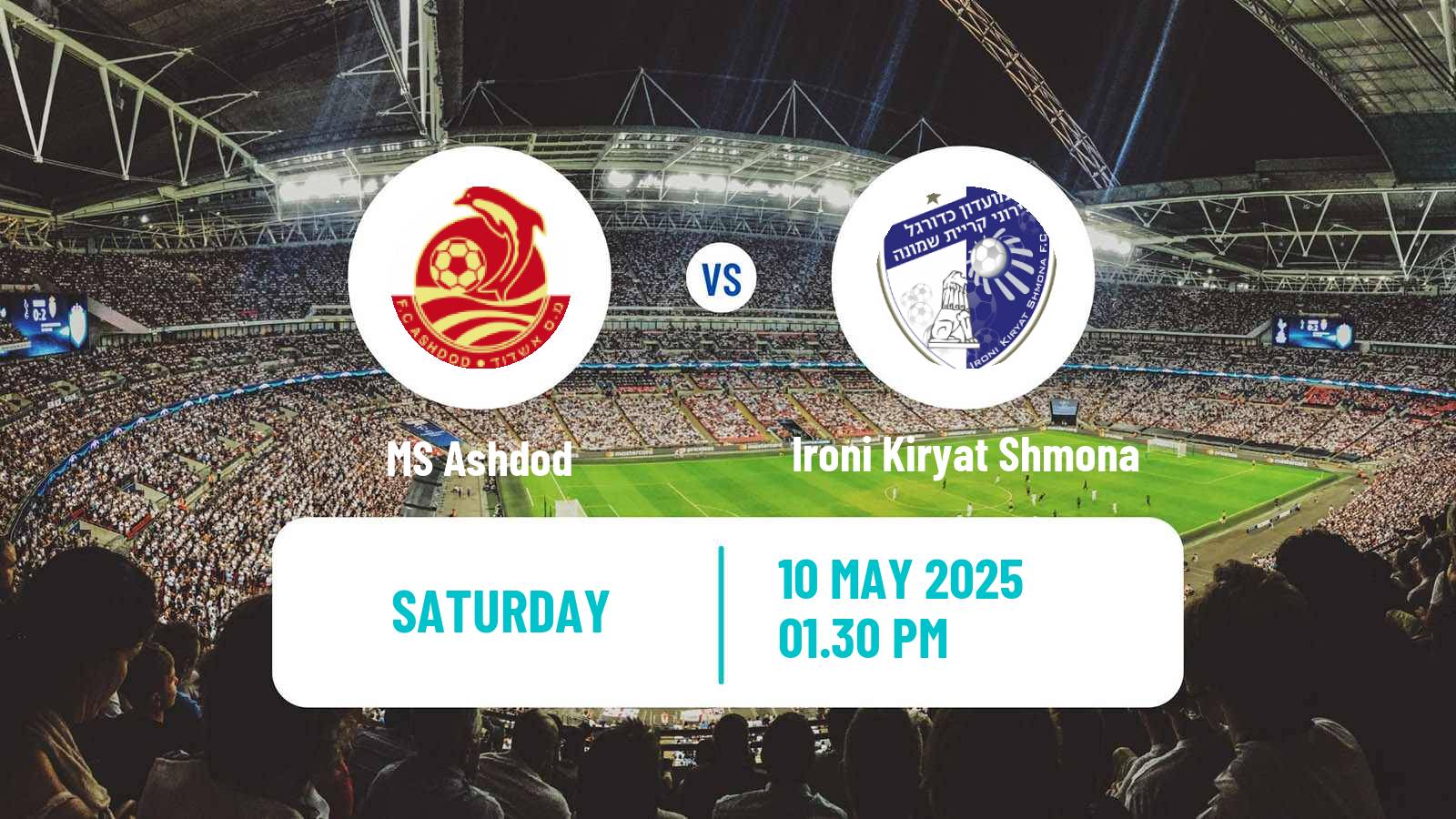 Football Israeli Ligat haAl MS Ashdod - Ironi Kiryat Shmona