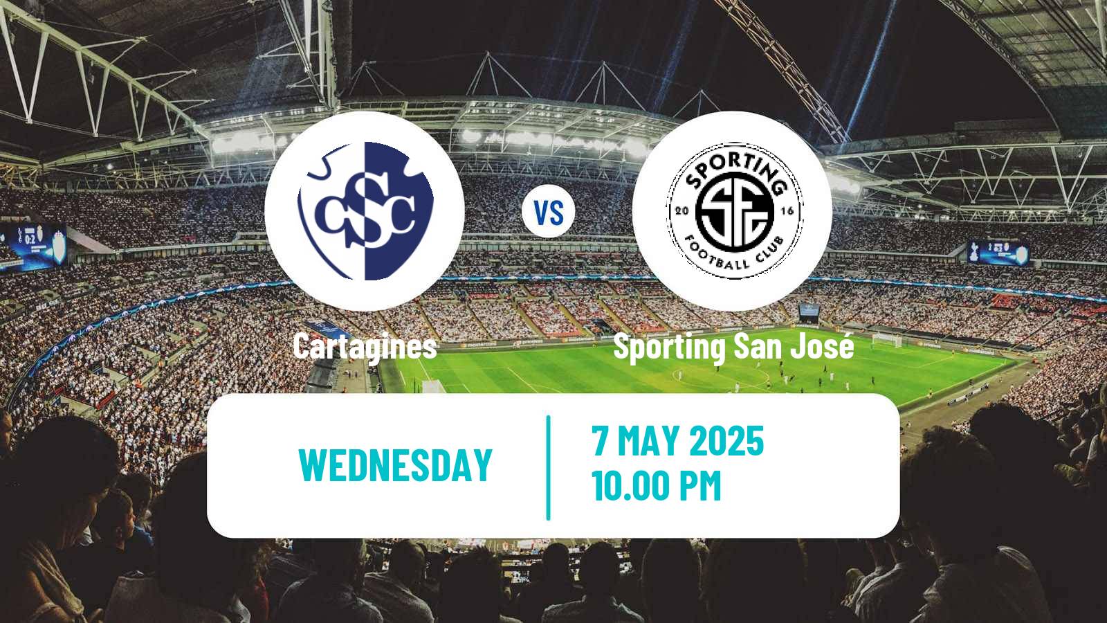 Soccer Costa Rican Primera Division Cartagines - Sporting San José