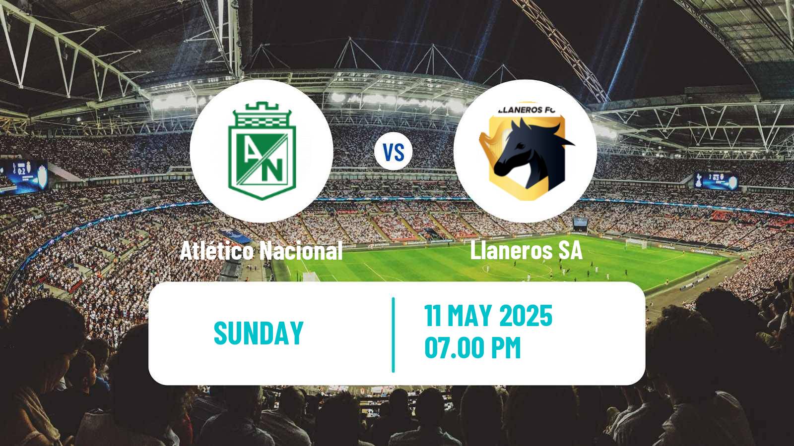 Soccer Colombian Primera A Atlético Nacional - Llaneros SA