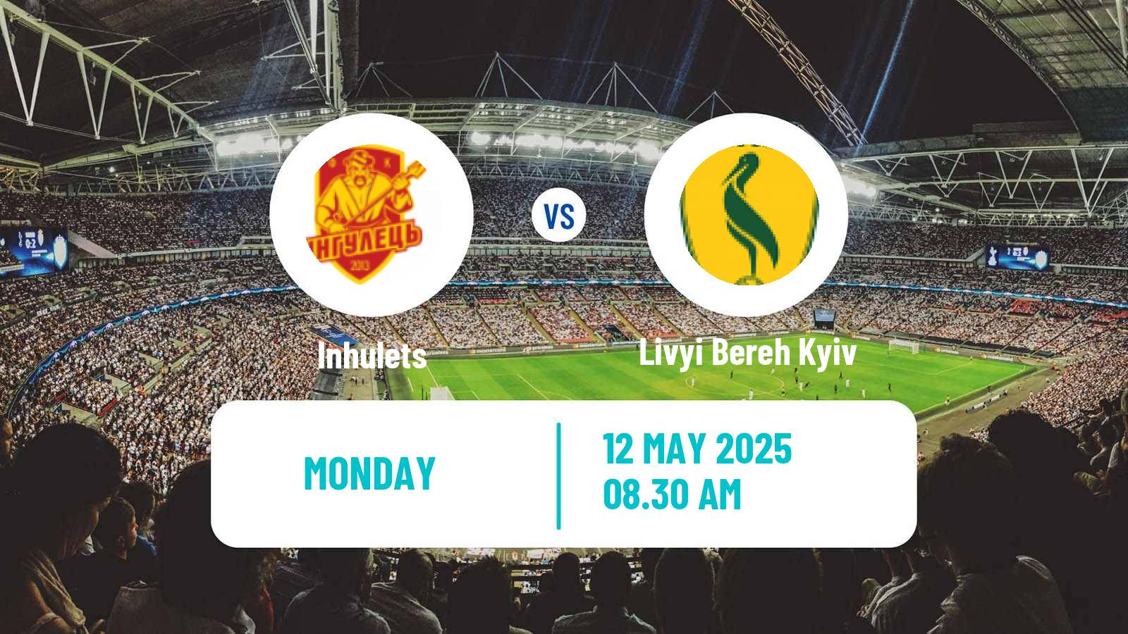 Soccer Ukrainian Premier League Inhulets - Livyi Bereh Kyiv