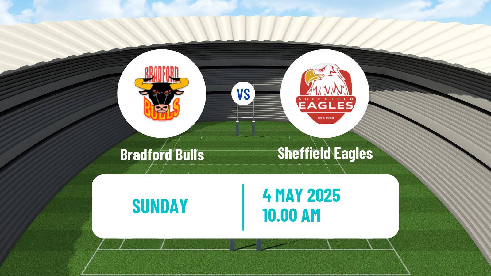 Rugby league English Championship Rugby League Bradford Bulls - Sheffield Eagles