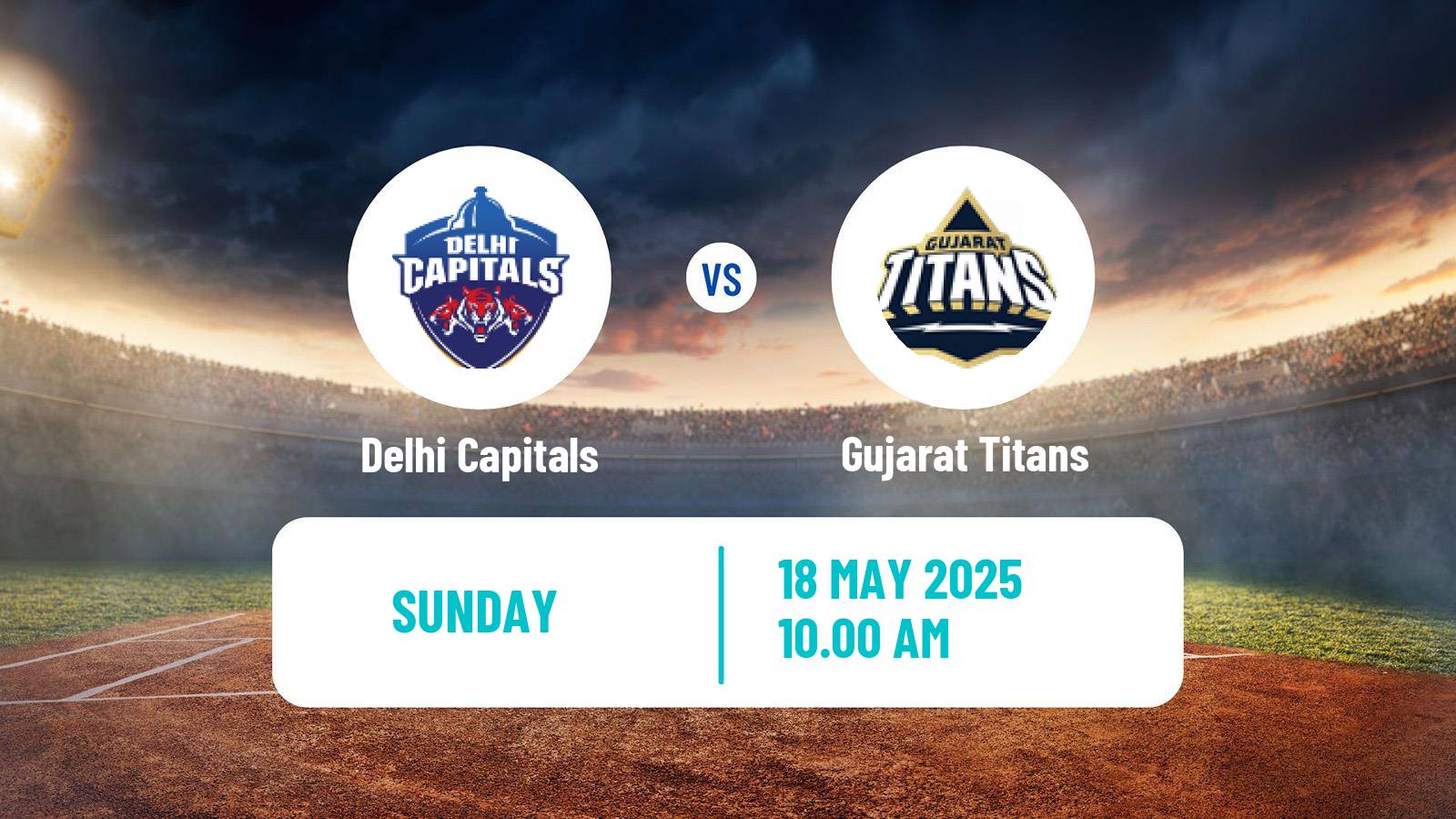 Cricket Indian Premier League Cricket Delhi Capitals - Gujarat Titans