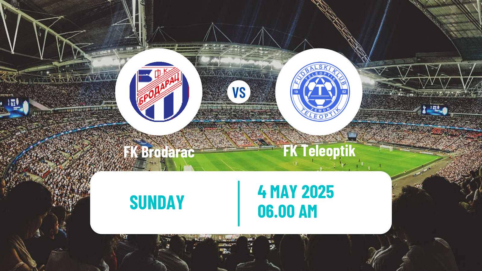 Football Serbian Srpska Liga - Belgrade Brodarac - Teleoptik
