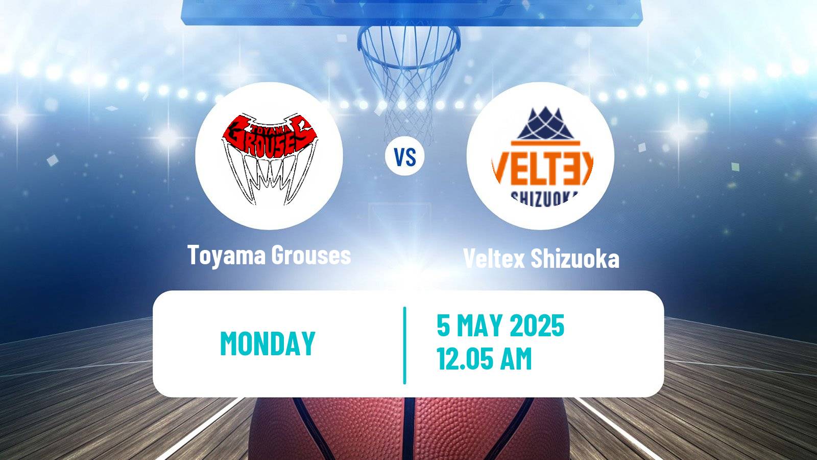 Basketball Japan B2 League Basketball Toyama Grouses - Veltex Shizuoka