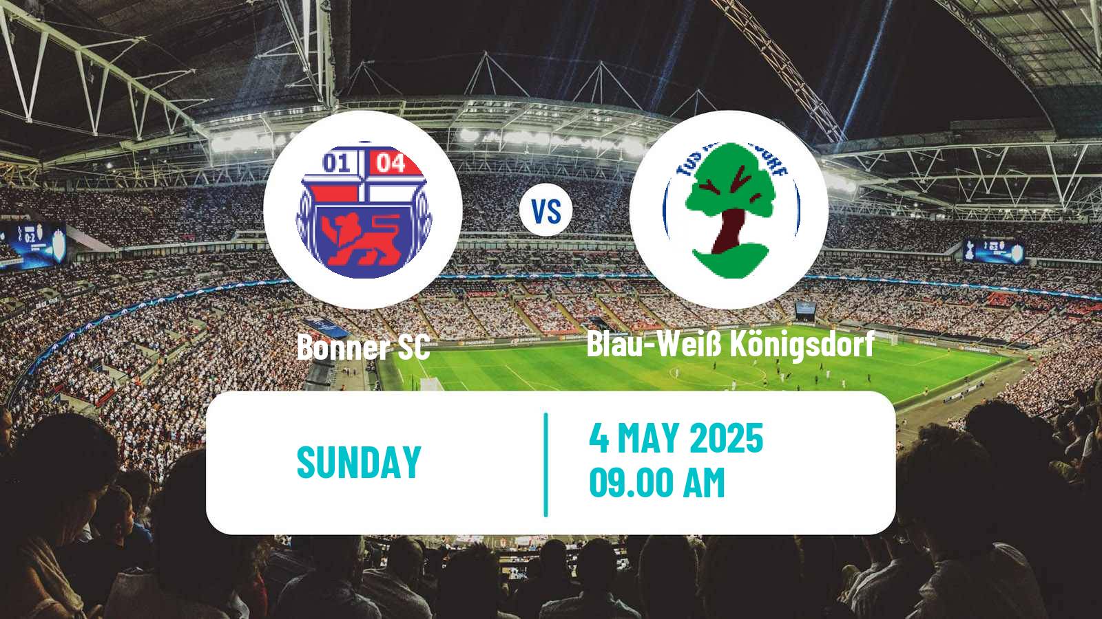 Soccer German Oberliga Mittelrhein Bonner - Blau-Weiß Königsdorf