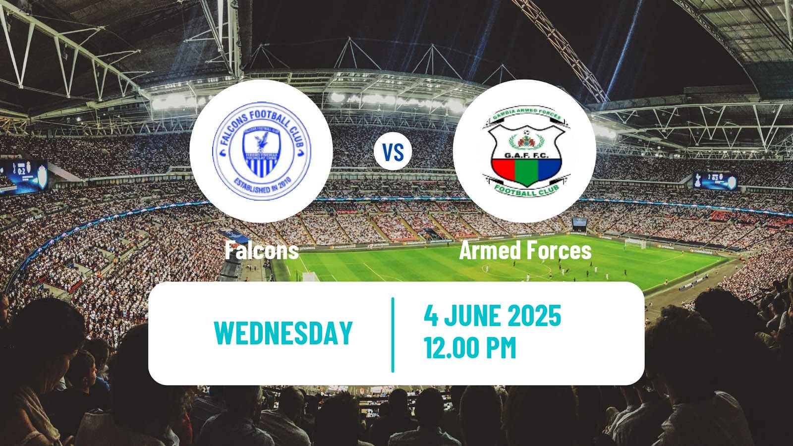 Soccer Gambian GFA League Falcons - Armed Forces