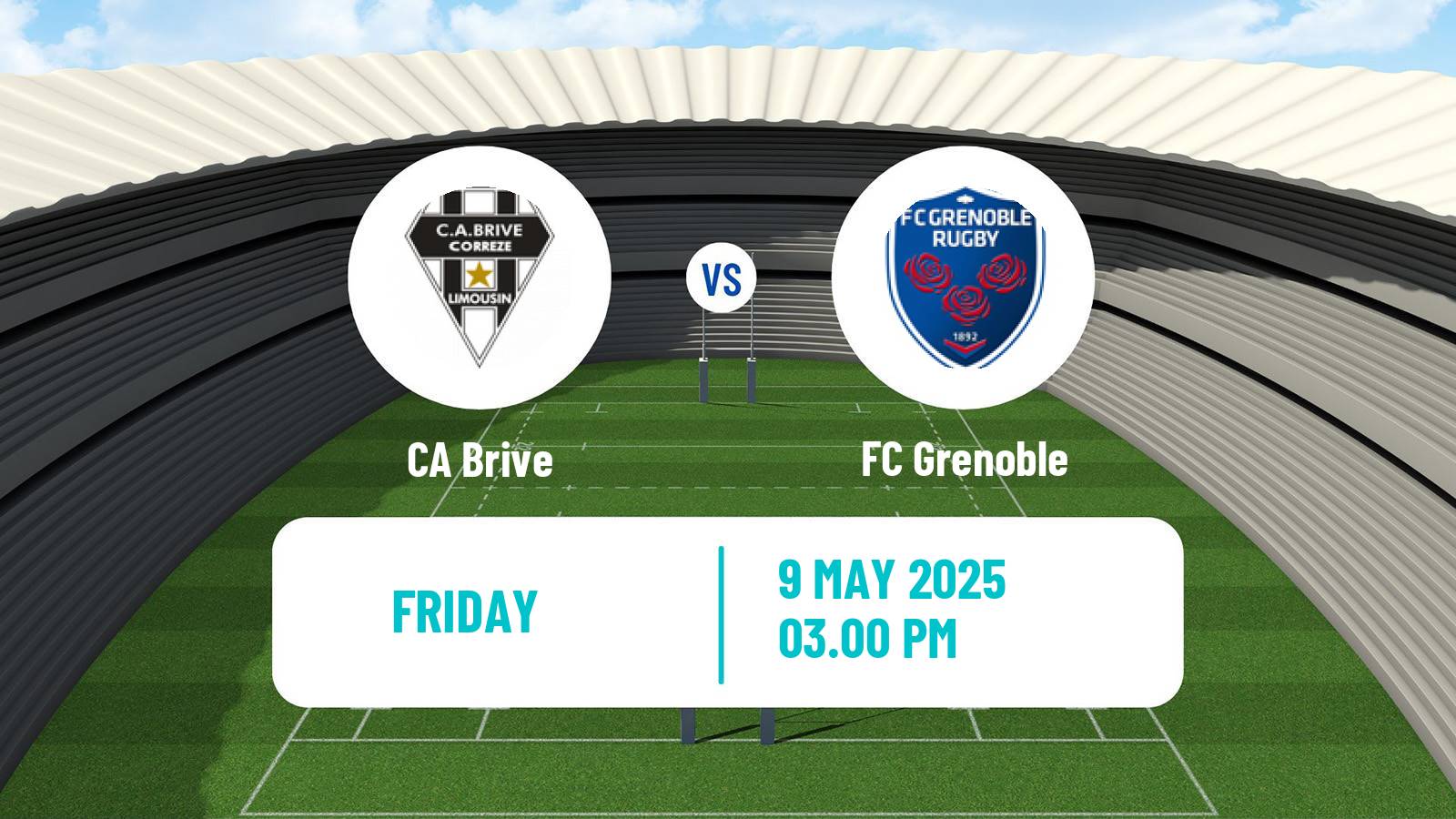Rugby union French Pro D2 Brive - FC Grenoble