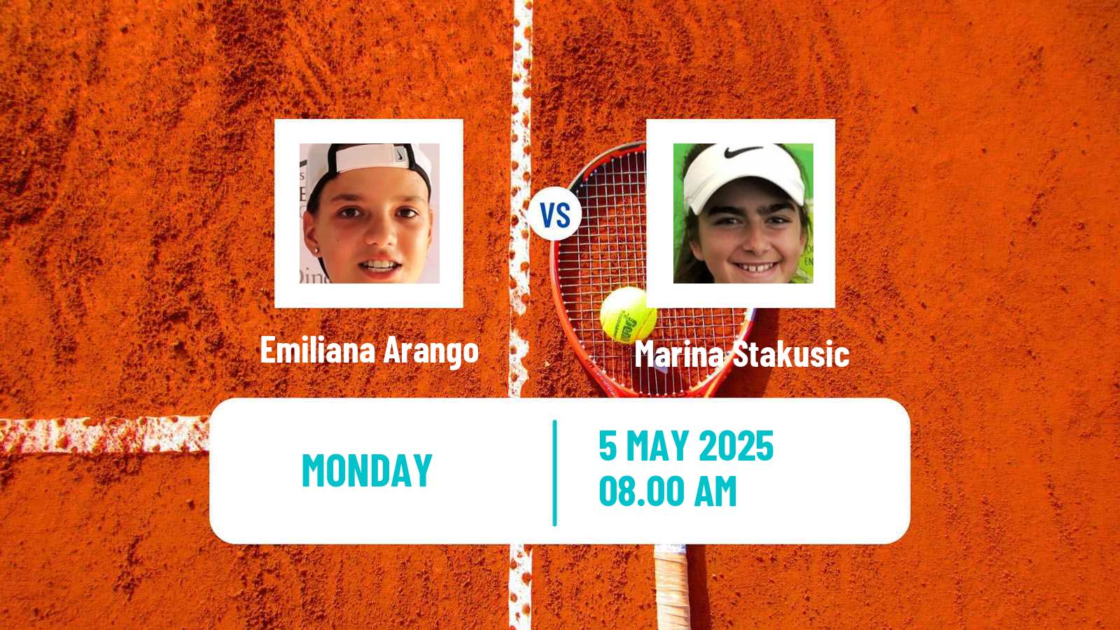 Tennis WTA Roma Emiliana Arango - Marina Stakusic