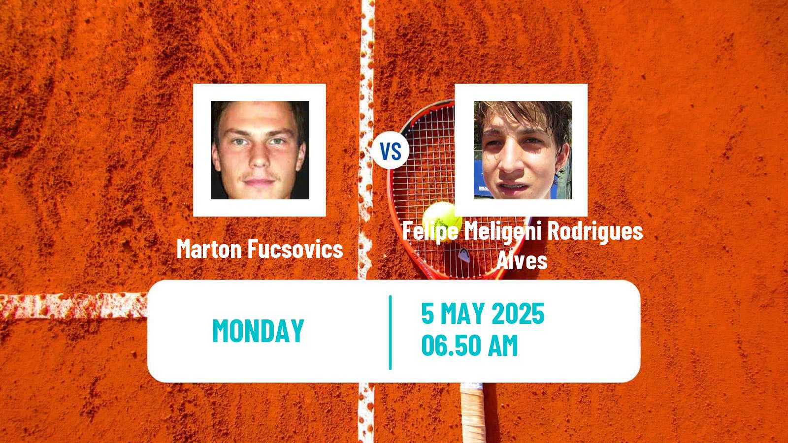 Tennis ATP Roma Marton Fucsovics - Felipe Meligeni Rodrigues Alves