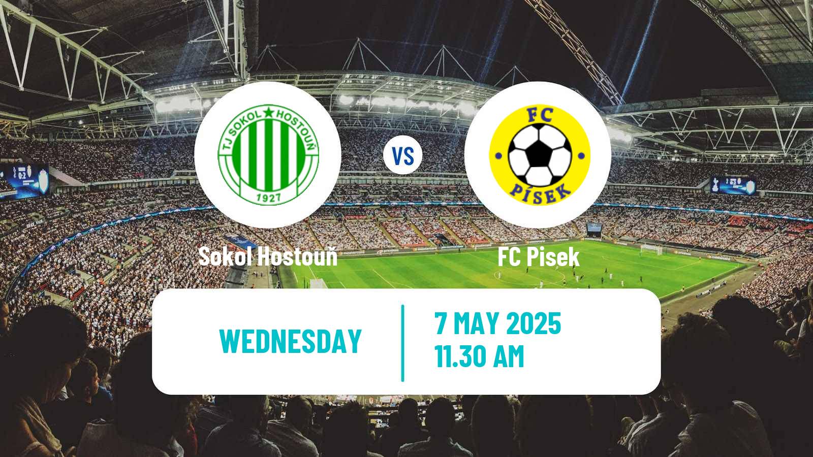 Soccer Czech CFL Group A Sokol Hostouň - Pisek