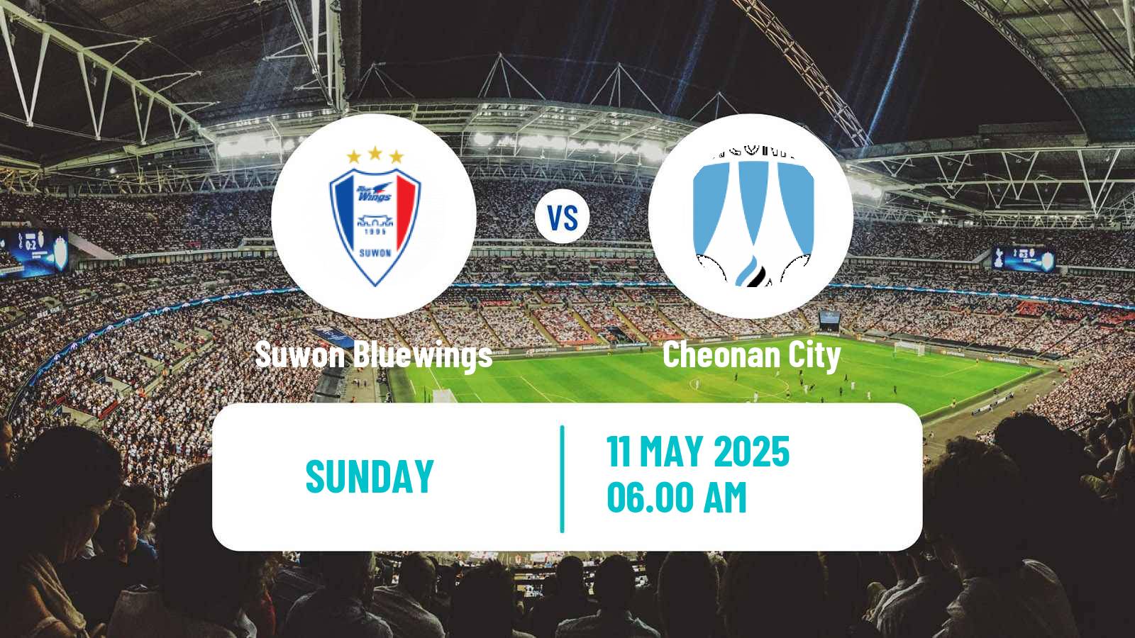Soccer South Korean K-League 2 Suwon Bluewings - Cheonan City