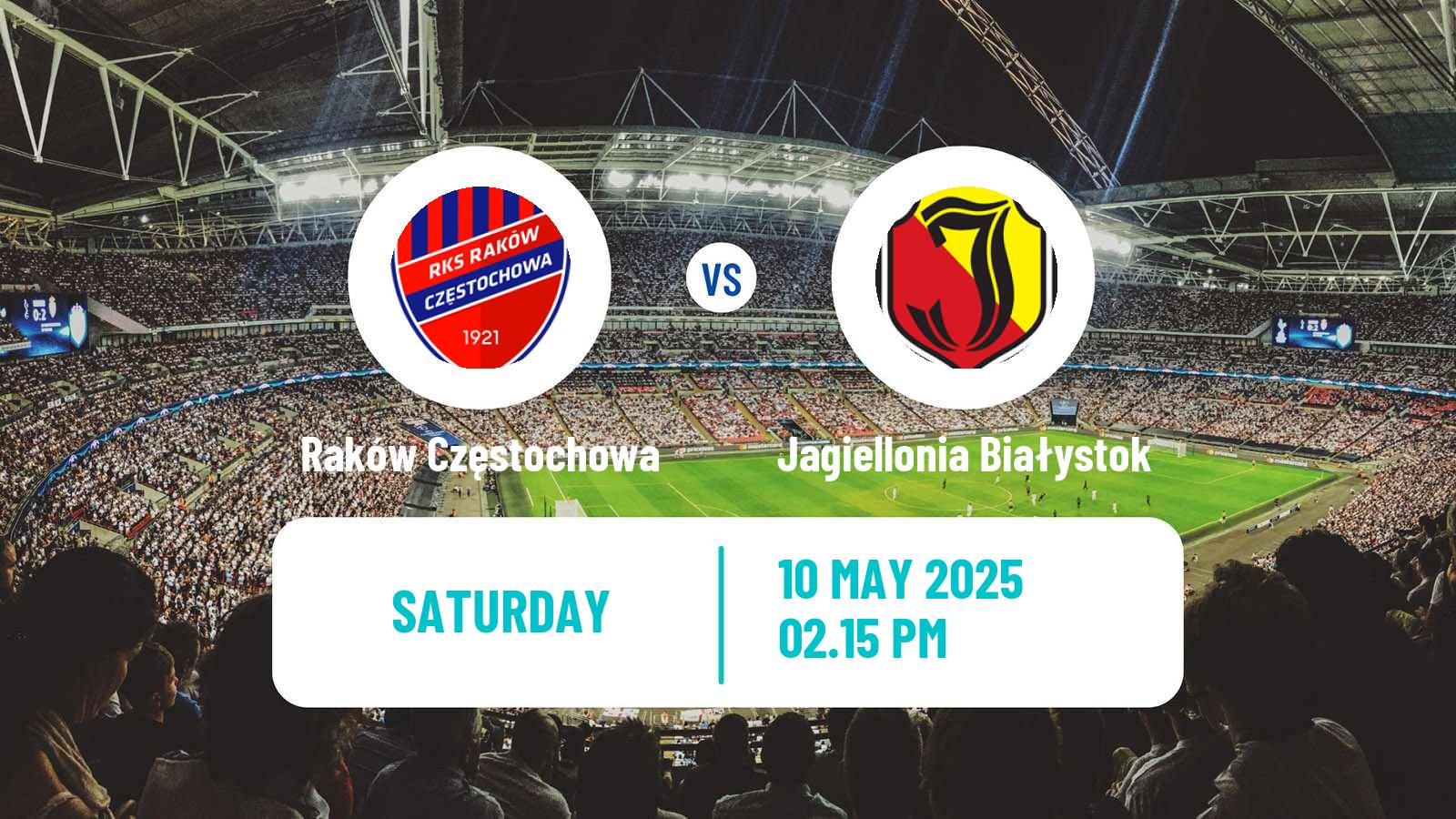 Soccer Polish Ekstraklasa Raków Częstochowa - Jagiellonia Białystok