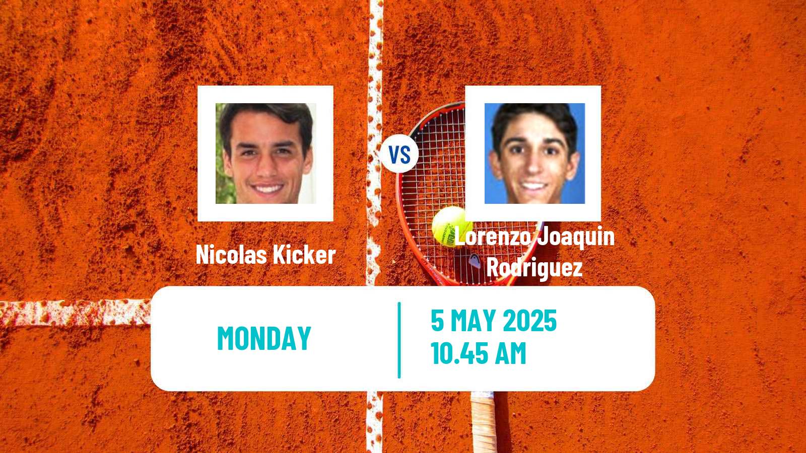 Tennis Santos Challenger Men Nicolas Kicker - Lorenzo Joaquin Rodriguez