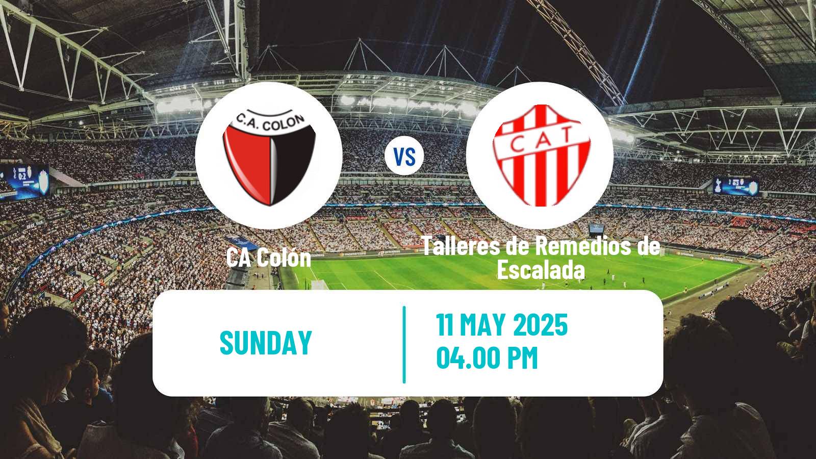 Football Argentinian Primera Nacional Colón - Talleres de Remedios de Escalada