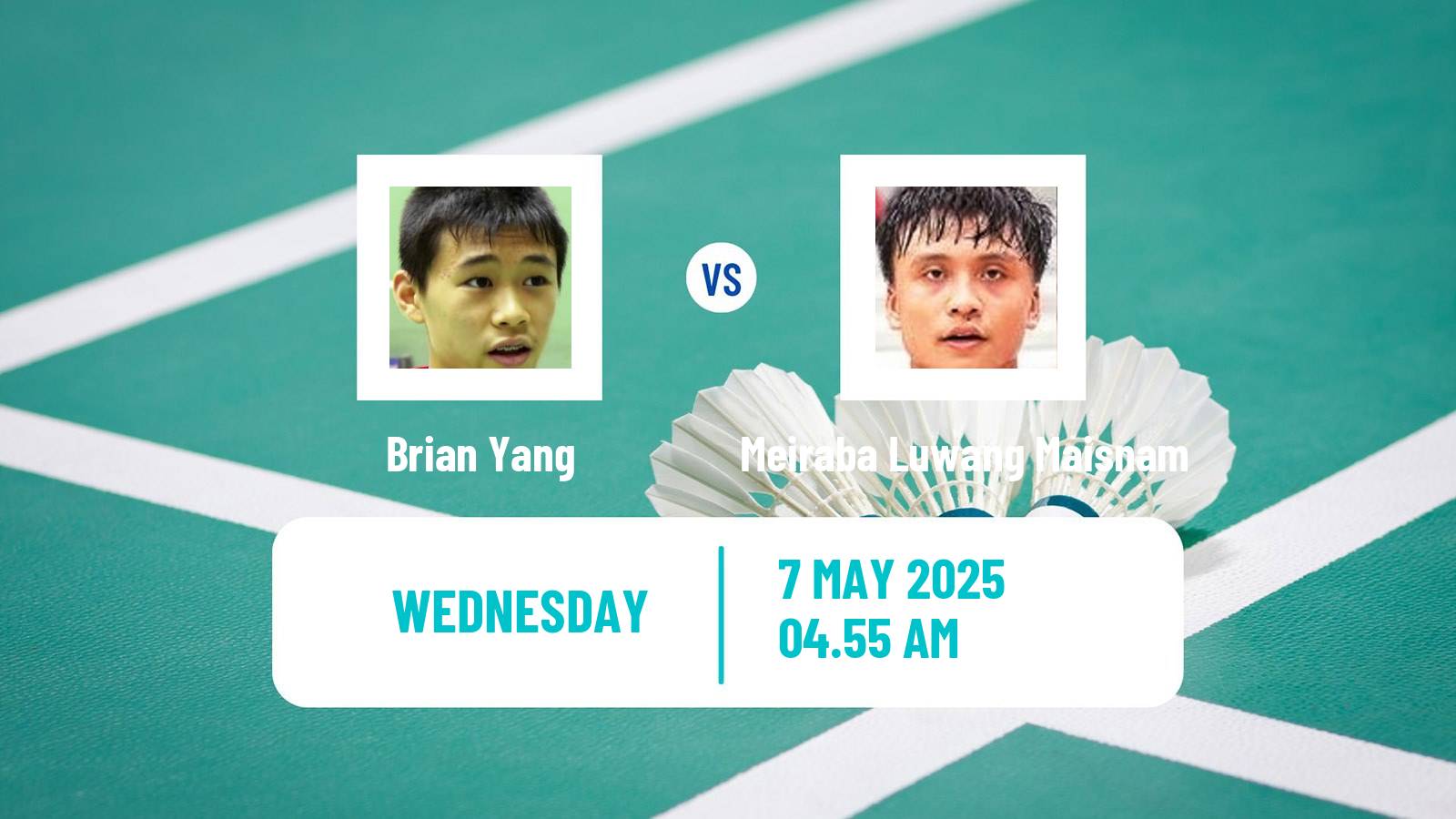 Badminton BWF World Tour Taipei Open Men Brian Yang - Meiraba Luwang Maisnam