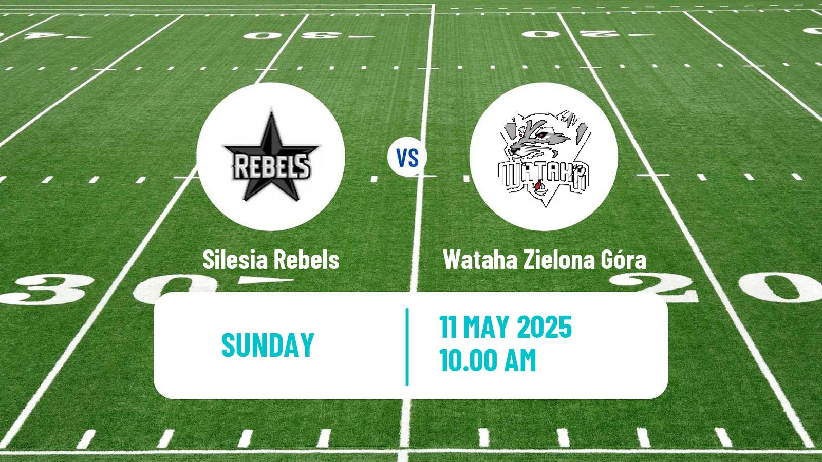 American football Polish PFL 1 Silesia Rebels - Wataha Zielona Góra