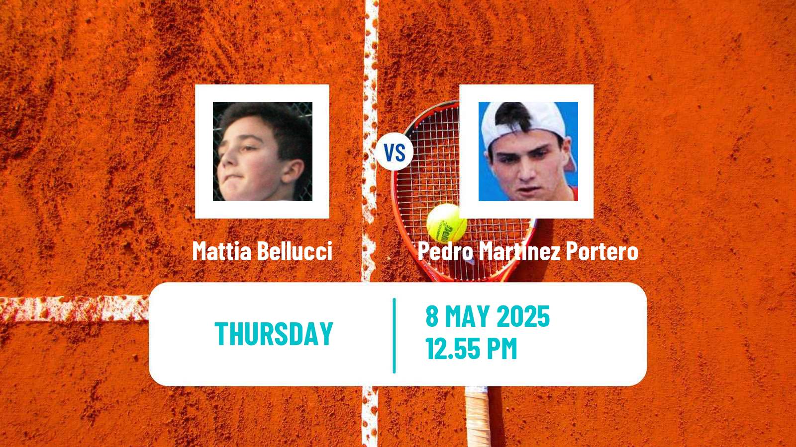 Tennis ATP Roma Mattia Bellucci - Pedro Martinez Portero
