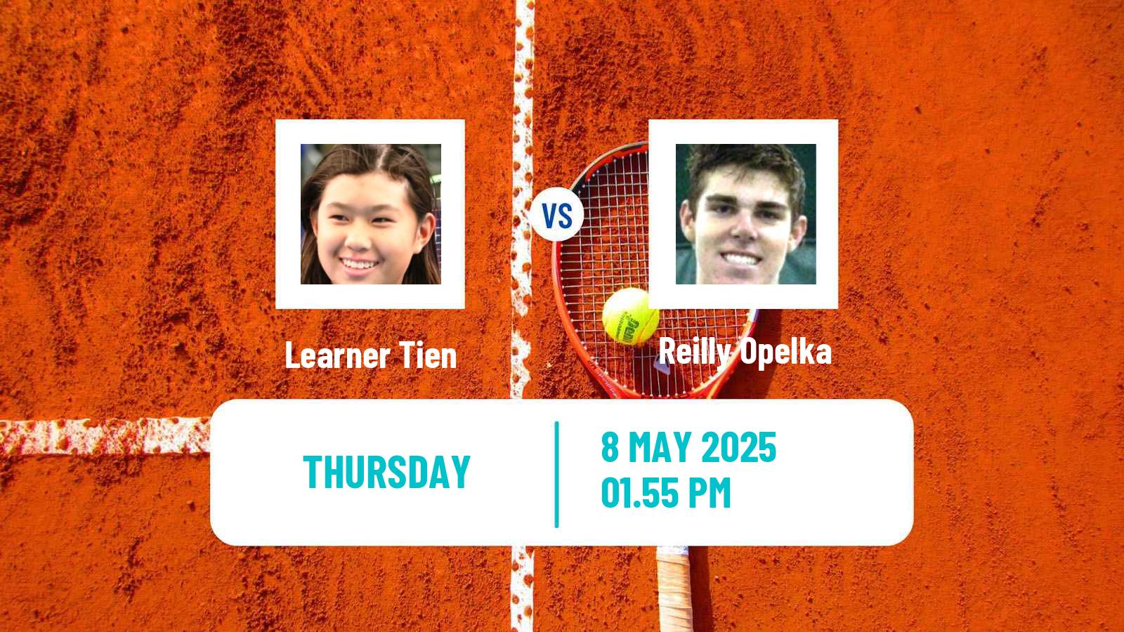 Tennis ATP Roma Learner Tien - Reilly Opelka