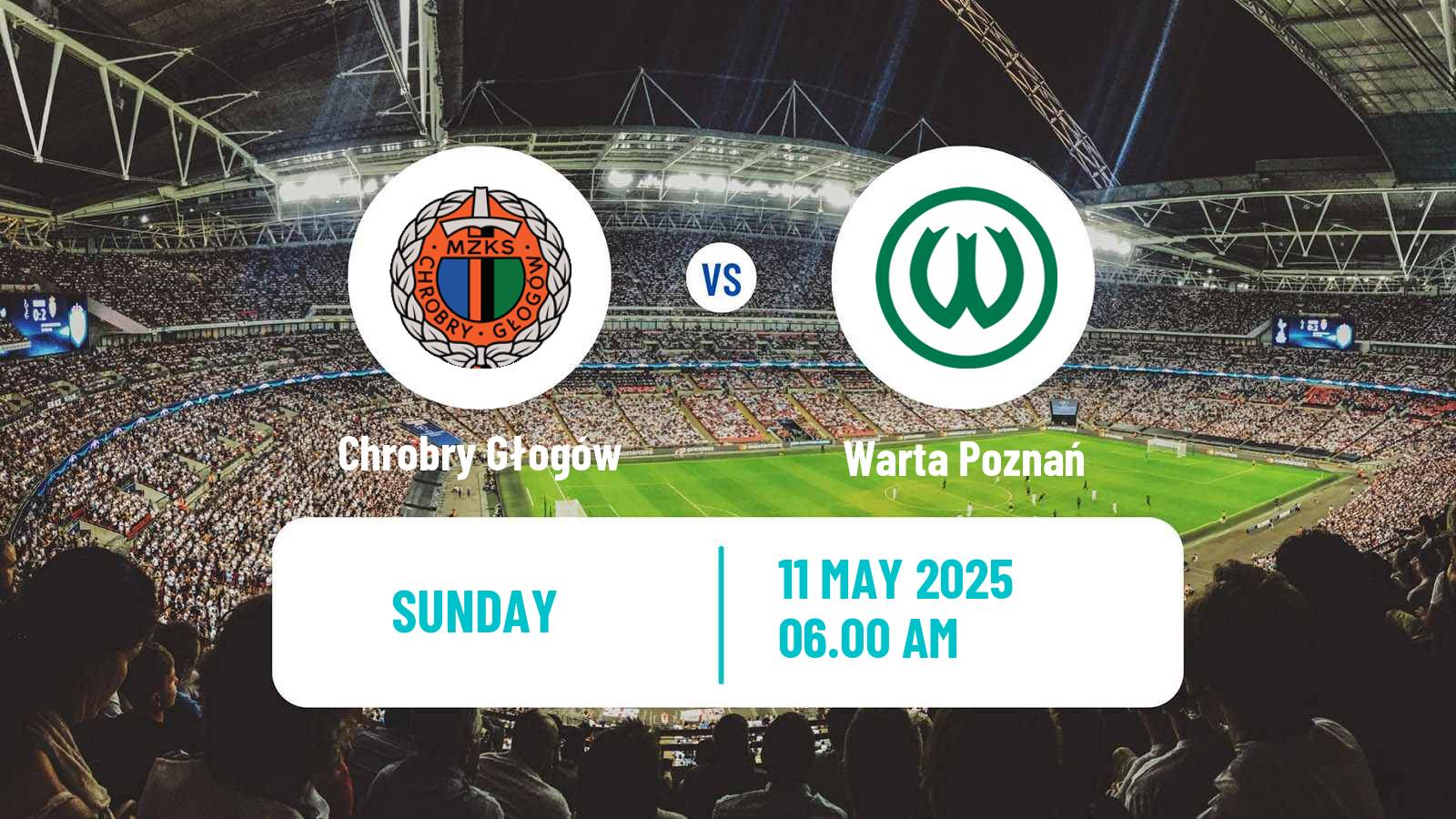 Soccer Polish Division 1 Chrobry Głogów - Warta Poznań