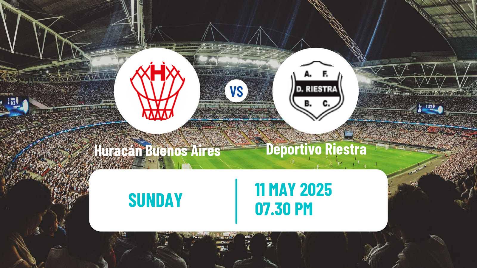 Soccer Argentinian Liga Profesional Huracán Buenos Aires - Deportivo Riestra