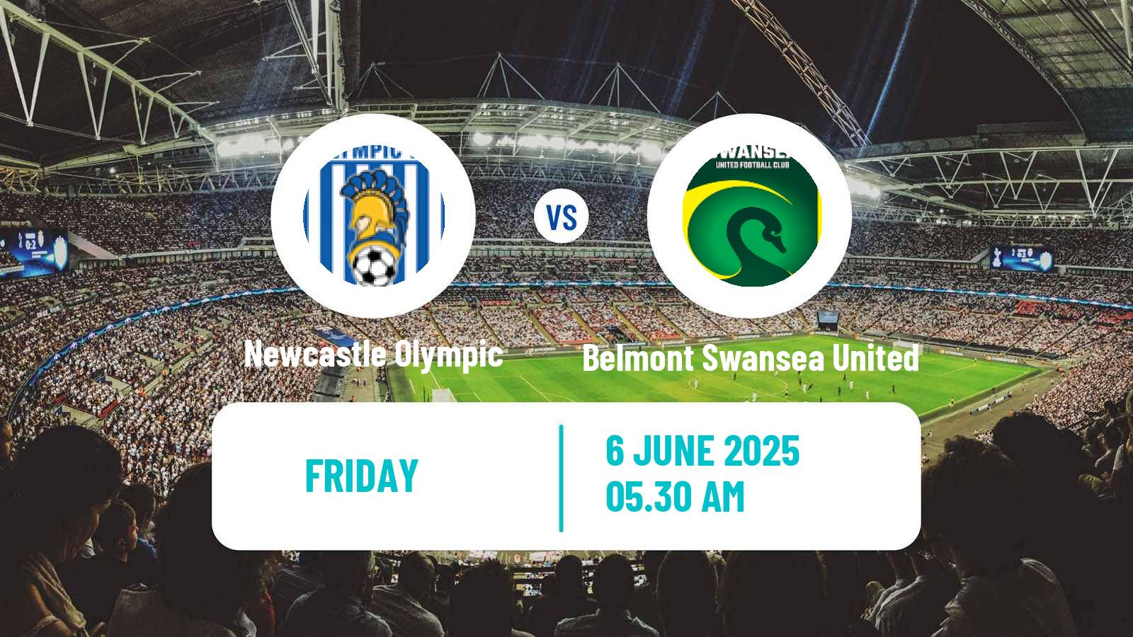 Soccer Australian NPL Northern NSW Newcastle Olympic - Belmont Swansea United