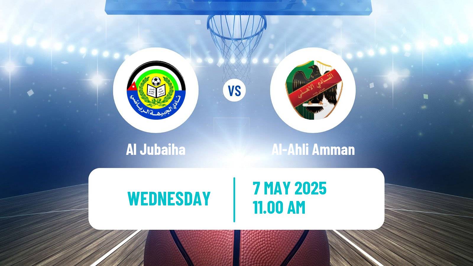 Basketball Jordan Premier League Basketball Al Jubaiha - Al-Ahli Amman