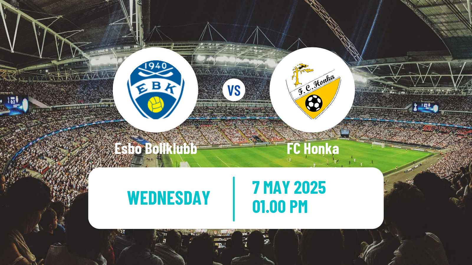 Football Finnish Cup Esbo Bollklubb - Honka