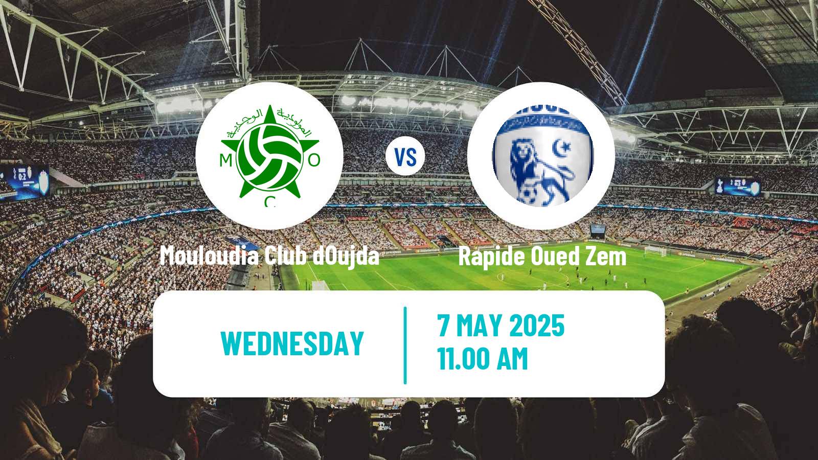 Football Moroccan Botola 2 Mouloudia Club dOujda - Rapide Oued Zem