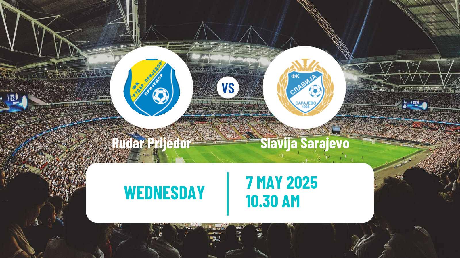 Football Bosnian Prva Liga RS Rudar Prijedor - Slavija Sarajevo