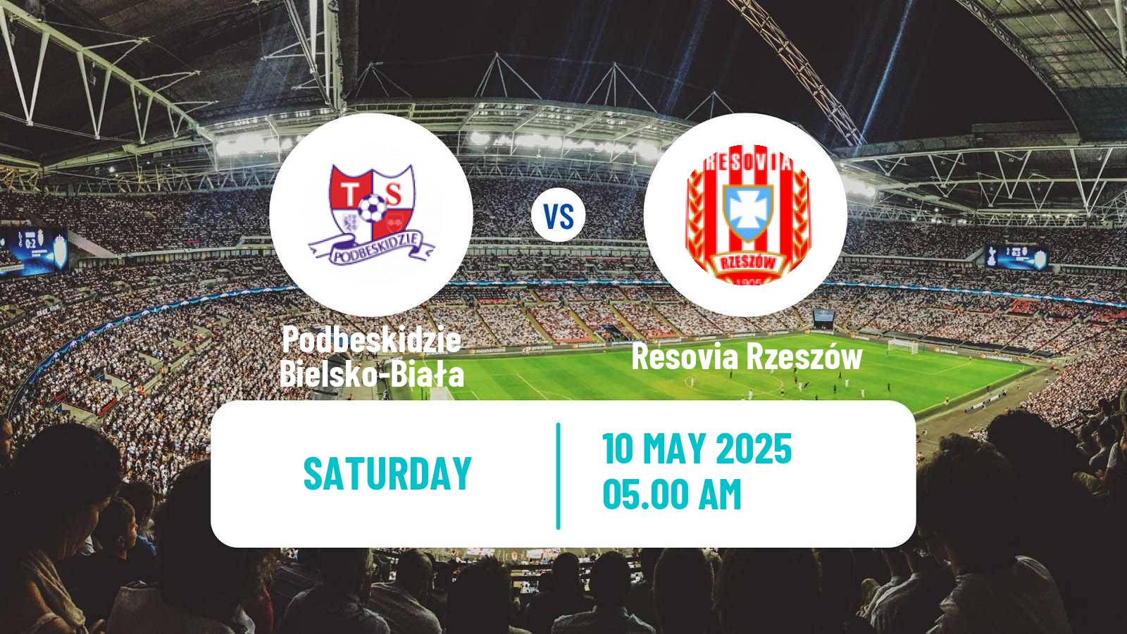 Soccer Polish Division 2 Podbeskidzie Bielsko-Biała - Resovia Rzeszów