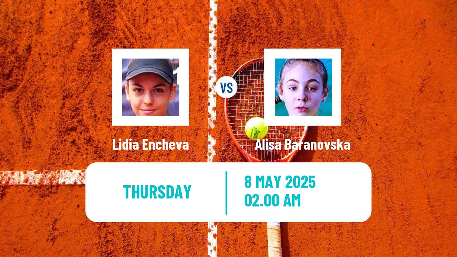 Tennis ITF W15 Bucharest 2 Women Lidia Encheva - Alisa Baranovska