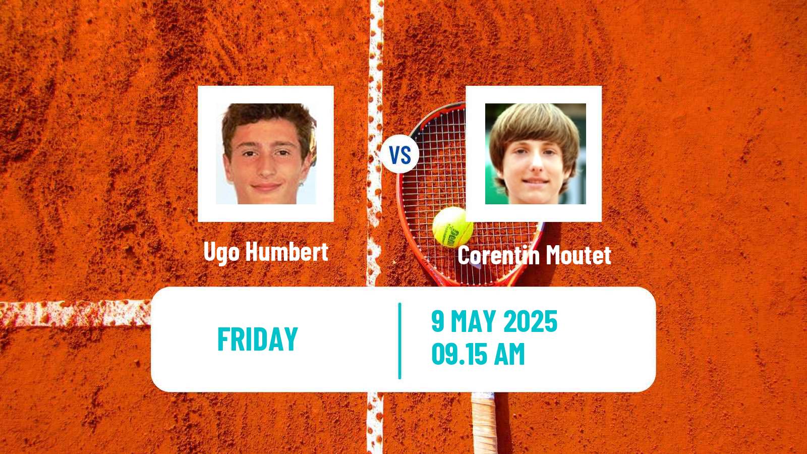 Tennis ATP Roma Ugo Humbert - Corentin Moutet
