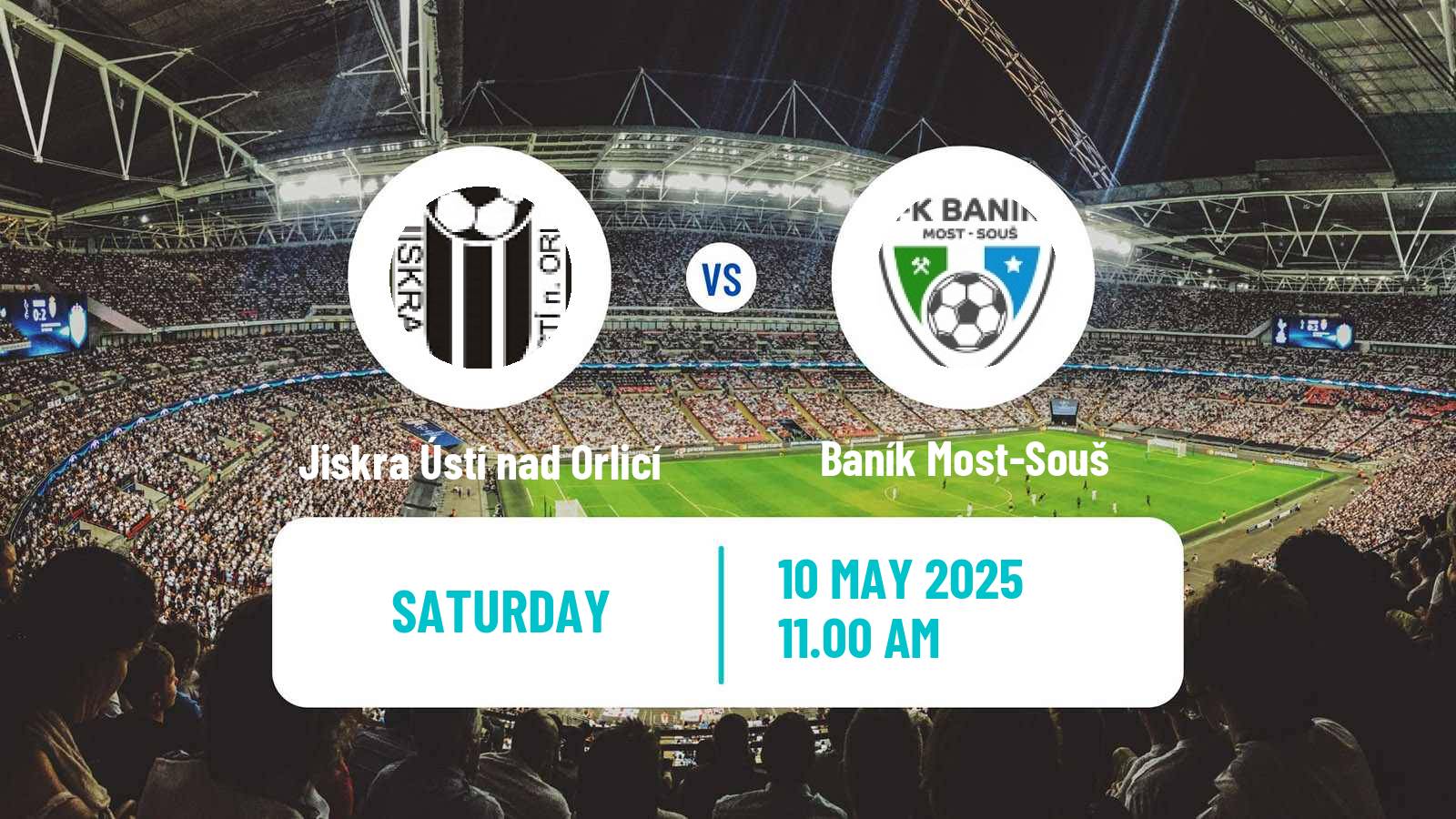Football Czech CFL Group B Jiskra Ústí nad Orlicí - Baník Most-Souš