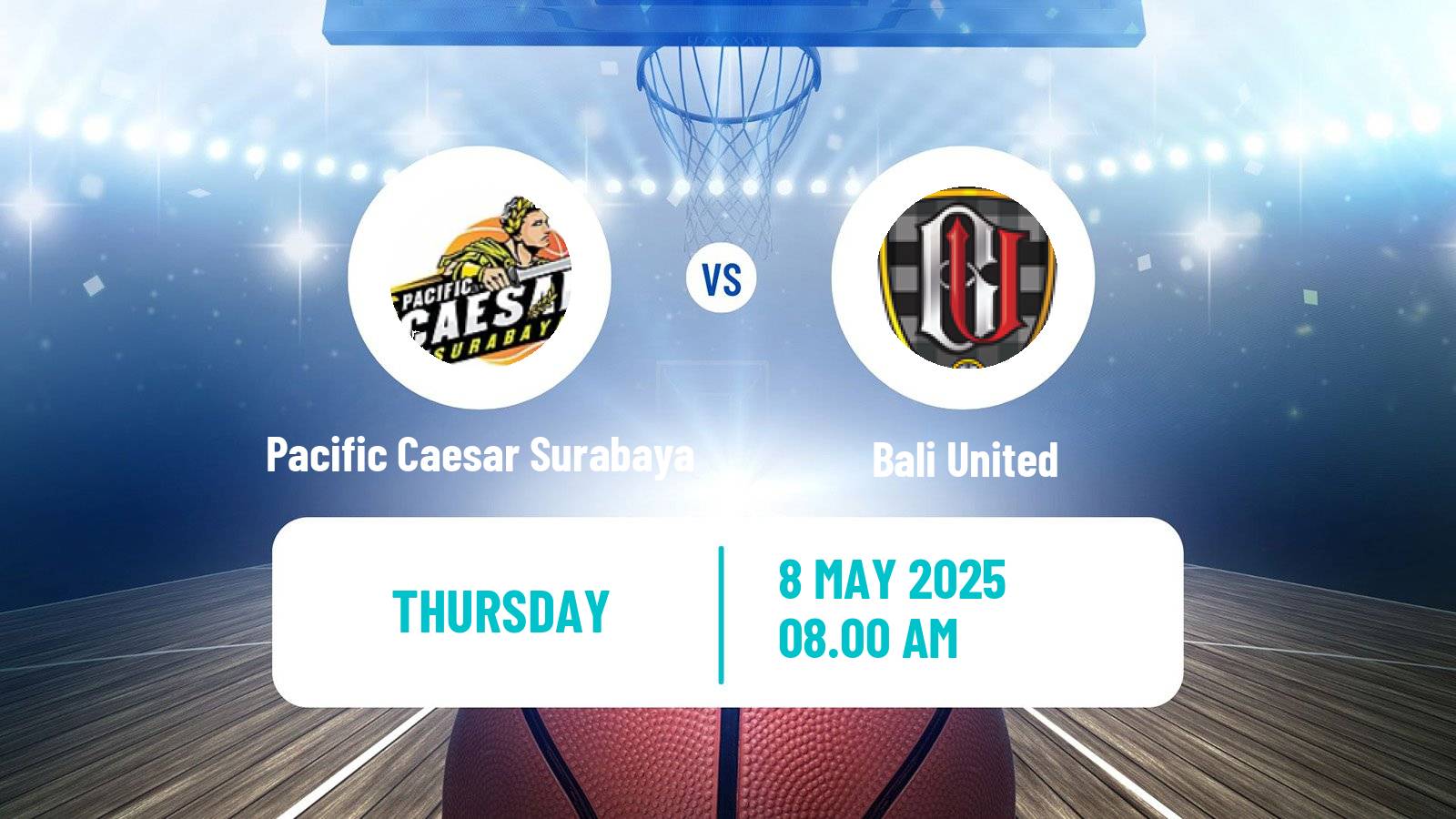 Basketball Indonesian IBL Pacific Caesar Surabaya - Bali United