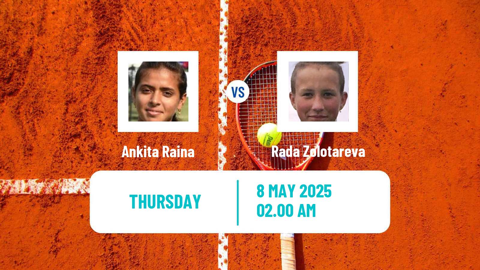 Tennis ITF W50 Lopota 2 Women Ankita Raina - Rada Zolotareva