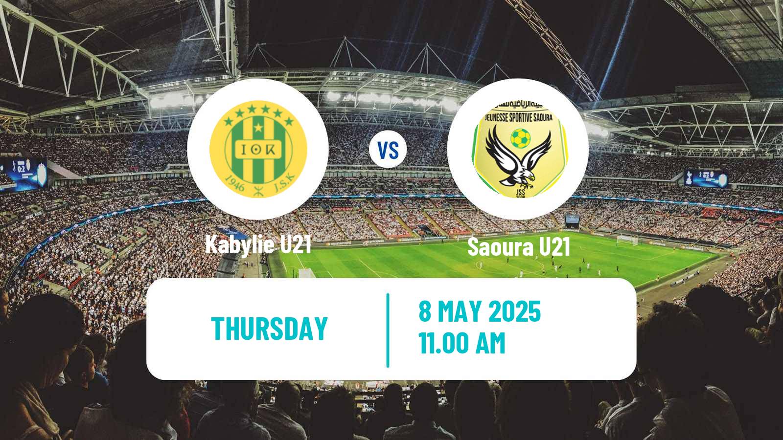 Football Algerian Ligue U21 Kabylie U21 - Saoura U21