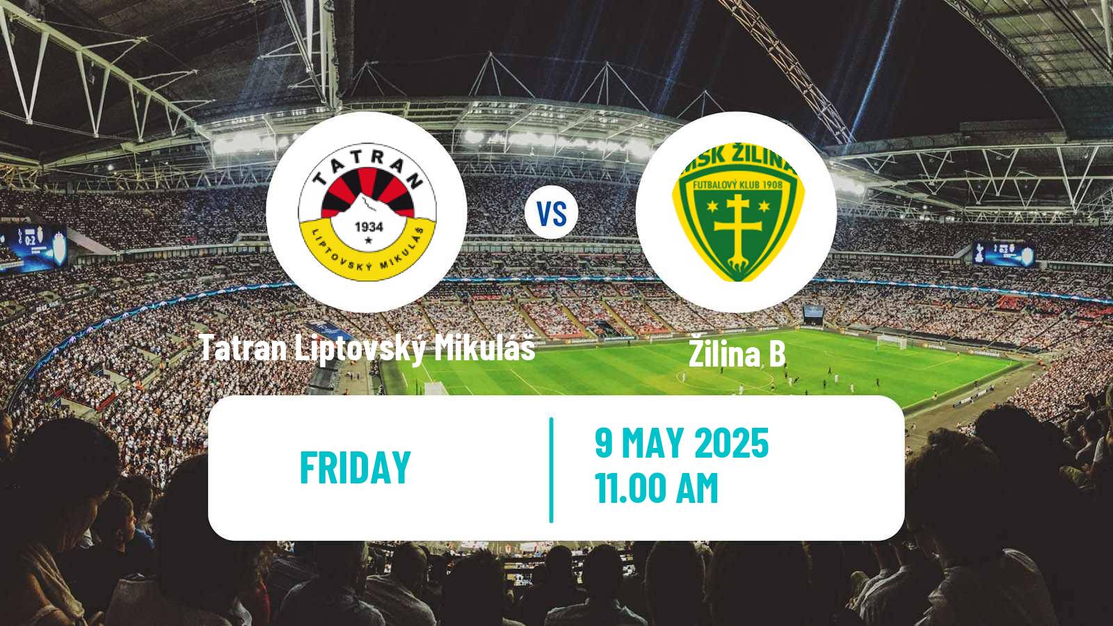 Soccer Slovak 2 Liga Tatran Liptovský Mikuláš - Žilina B