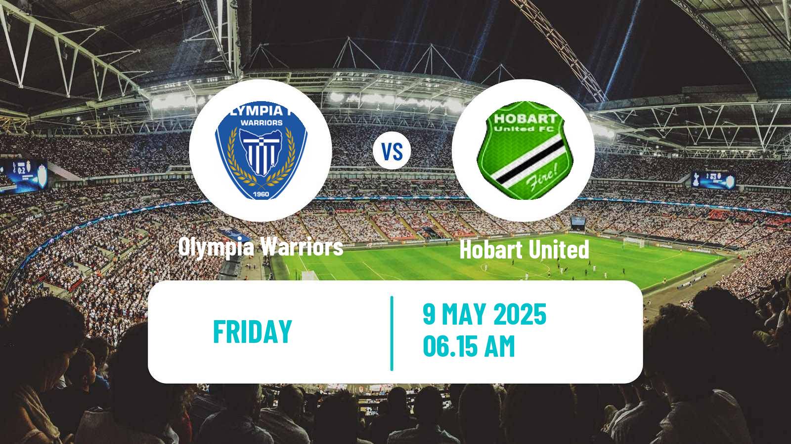 Soccer Australian Tasmania Southern Championship Olympia Warriors - Hobart United