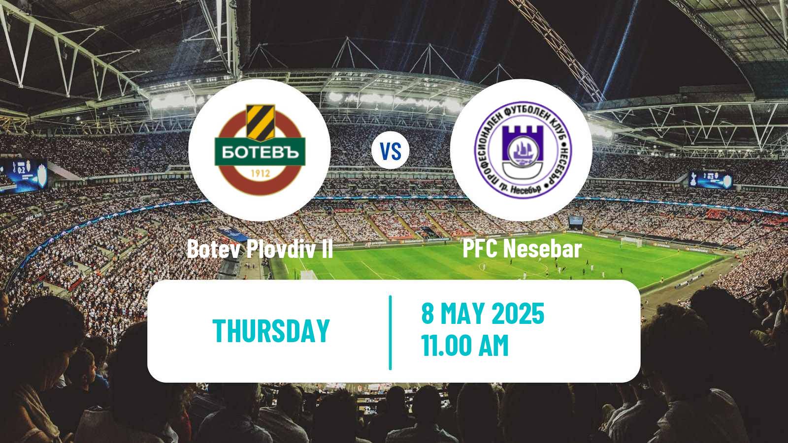 Soccer Bulgarian Vtora Liga Botev Plovdiv II - Nesebar