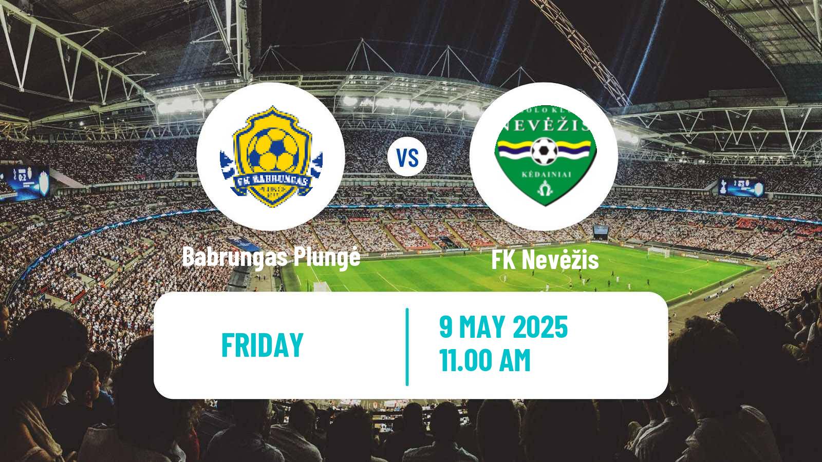 Football Lithuanian Division 2 Babrungas Plungė - Nevėžis