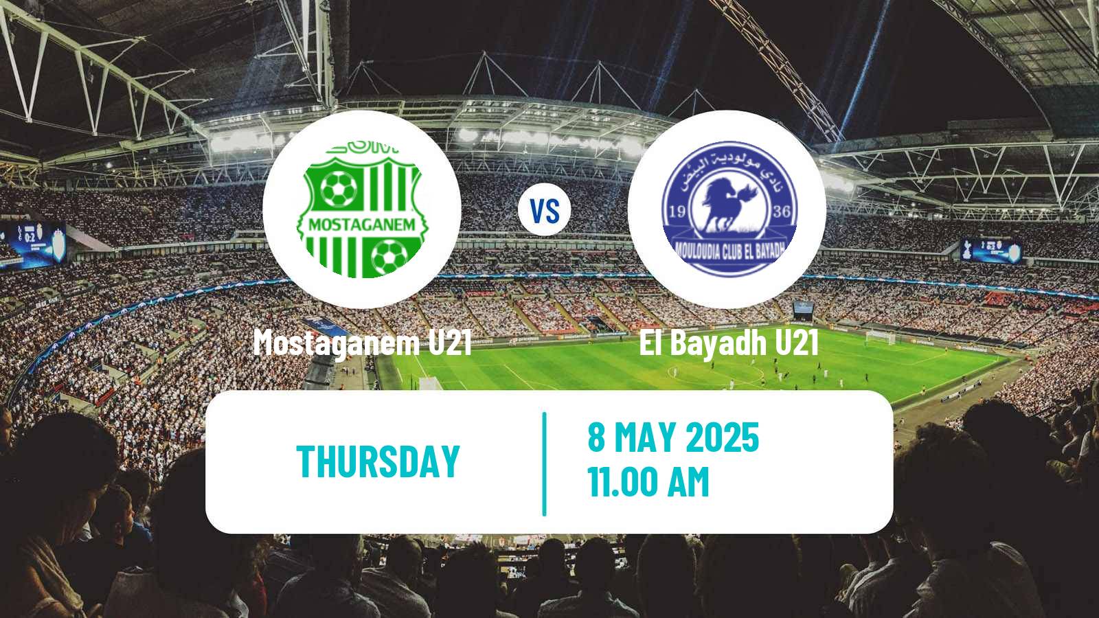 Football Algerian Ligue U21 Mostaganem U21 - El Bayadh U21