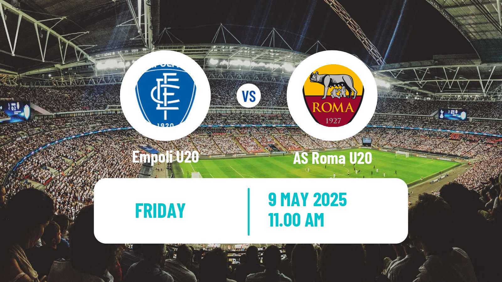 Soccer Italian Primavera 1 Empoli U20 - Roma U20
