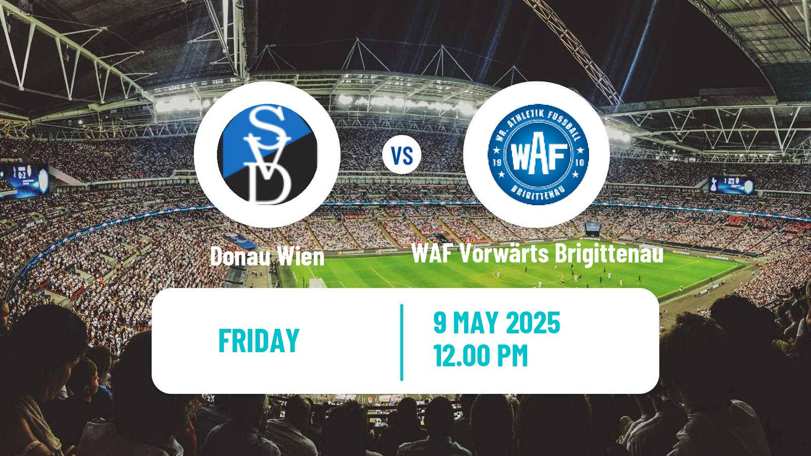 Football Austrian Landesliga Wien Donau Wien - WAF Vorwärts Brigittenau