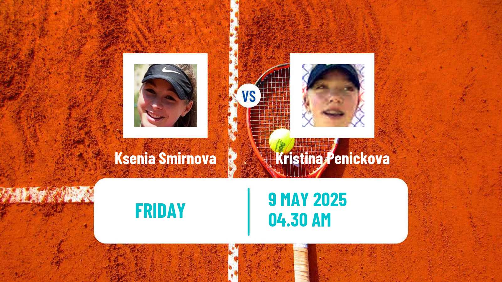 Tennis ITF W15 Monastir 18 Women Ksenia Smirnova - Kristina Penickova