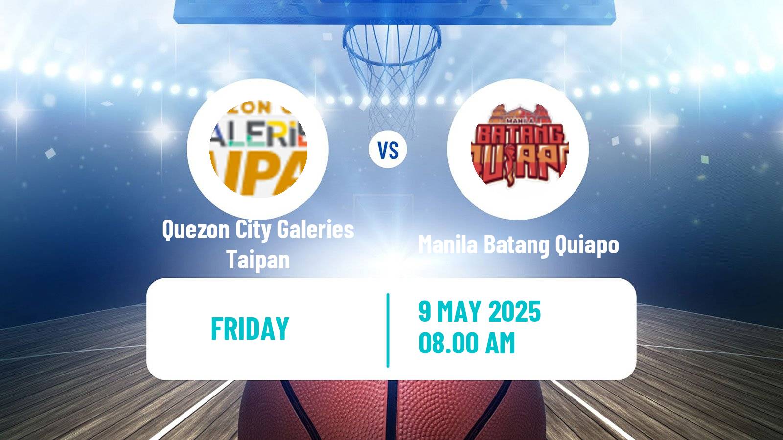 Basketball Philippines MBPL  Quezon City Galeries Taipan - Manila Batang Quiapo