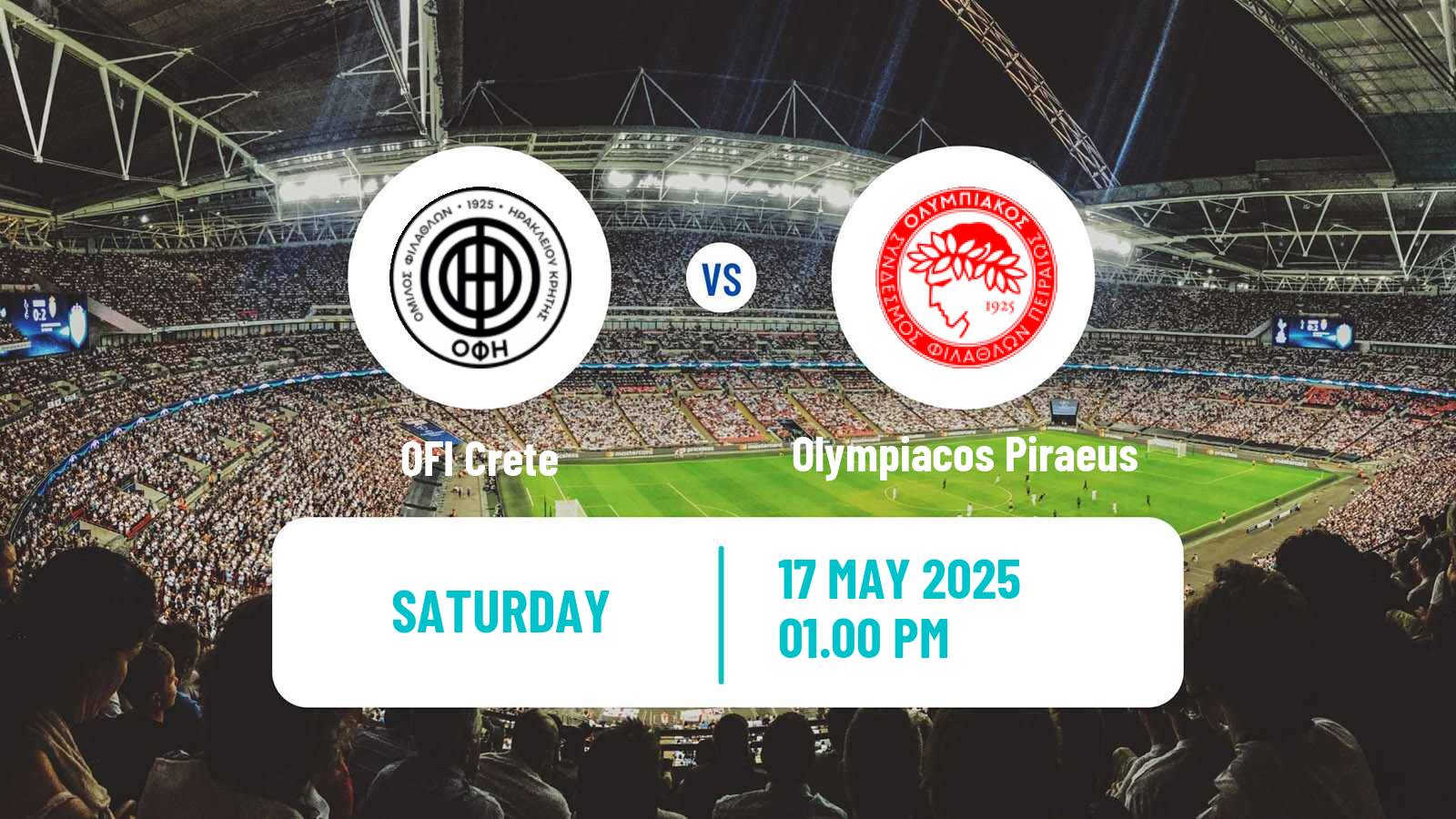 Soccer Greek Cup OFI - Olympiacos Piraeus