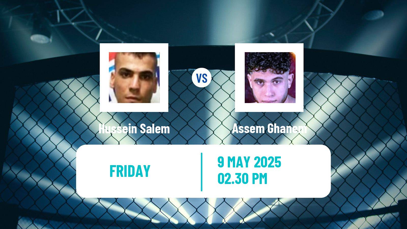 MMA Featherweight Pfl Mena Tournament Men Hussein Salem - Assem Ghanem