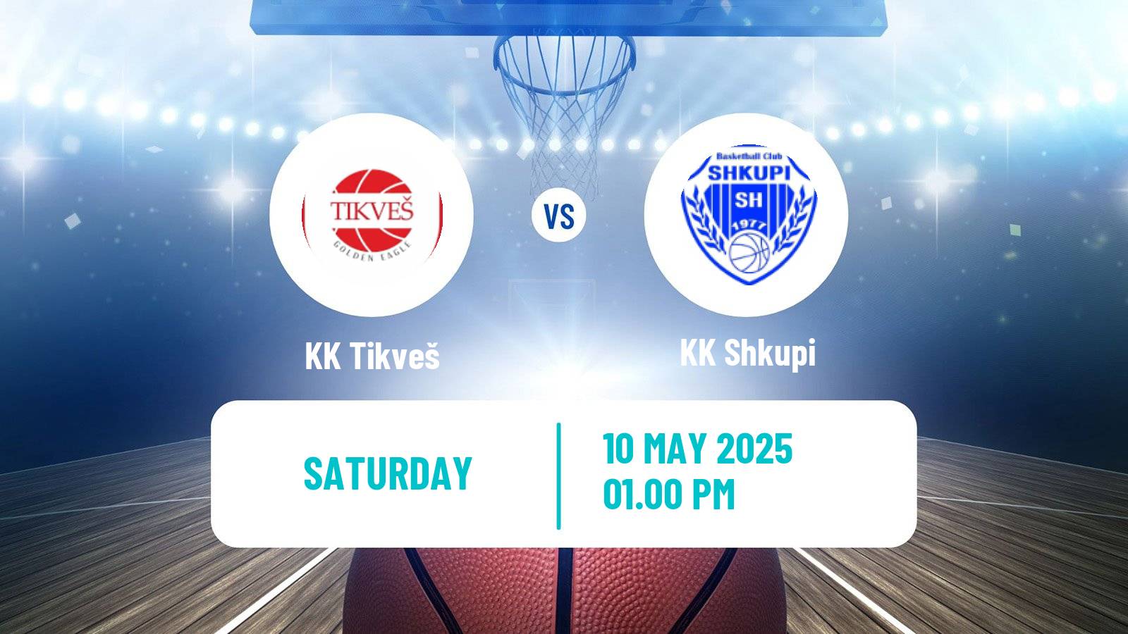 Basketball North Macedonian Prva Liga Basketball Tikveš - Shkupi