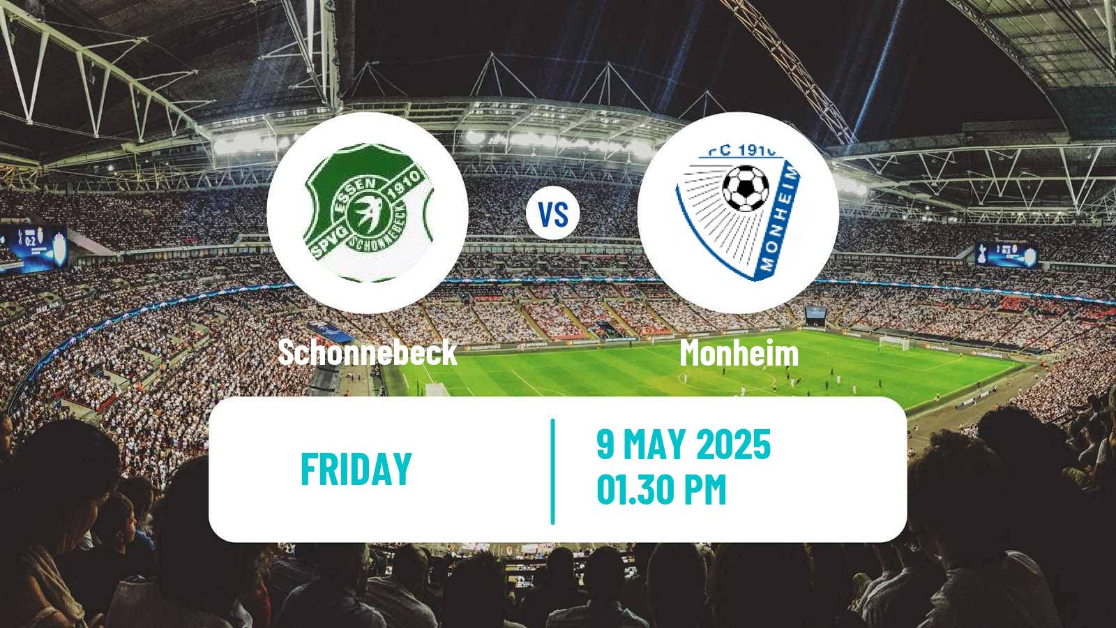 Soccer German Oberliga Niederrhein Schonnebeck - Monheim