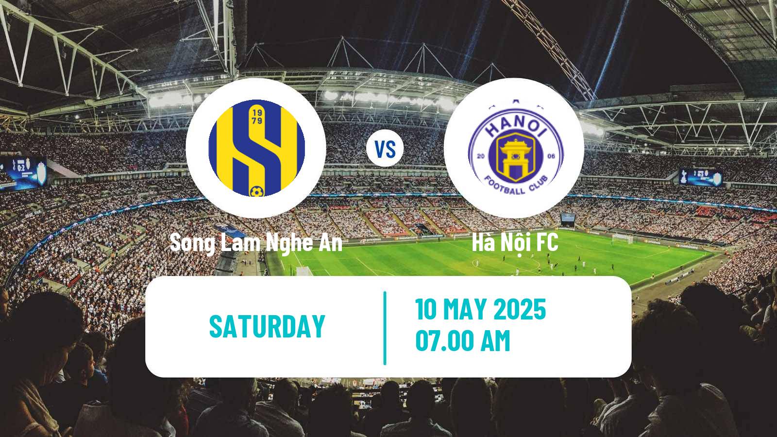 Soccer Vietnamese V League 1 Song Lam Nghe An - Hà Nội FC